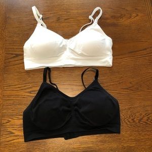 Nursing Maternity Bra Set in Black & White